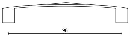 MANIGLIE PER MOBILI INT.MM.96 CROMO