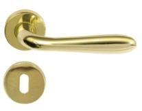 MANIGLIA IN ALLUMINIO AGNONE ROS.45 FORO CILINDRO BRONZ/ANOD