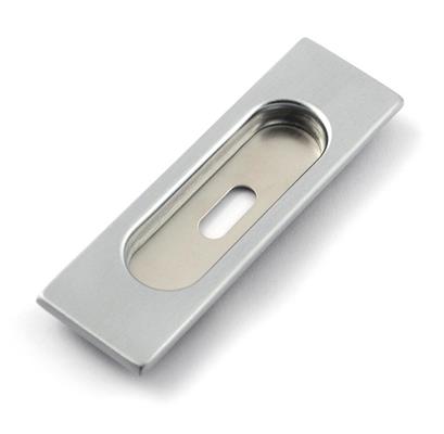 *MANIGLIA IN OTTONE AD INCASSO QUADRATA CON FORO CROMSAT