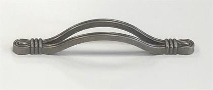 MANIGLIA IN STILE INT.96MM ARGENTO ANTICO