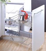 CESTELLO PER ANGOLO SOFT-CLOSE 860X480X560 SX CROMO