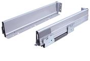 *CASSETTO IN METALLO 86X450 CON GUIDE SOFT-CLOSE GRIGIO