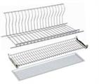 SCOLAP. 76CM CROMO PROTET. C/GRIGLIA VERT.C/VASCHETTA
