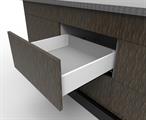 CASSETTO IN METALLO 118*500 GUIDE SOFT-CLOSE GRIGIO SCURO