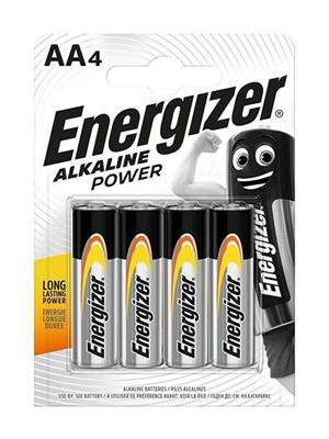 BLISTER 4 BATTERIE AA ALKALINE POWER