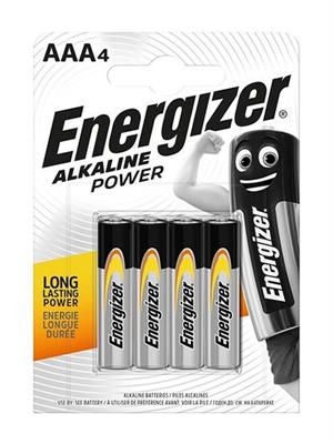 BLISTER 4 BATTERIE AAA ALKALINE POWER
