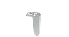 PIEDINO PER MOBILI IN ZAMA H12CM GRIGIO ALLUMINIO