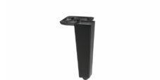 PIEDINO PER MOBILI IN ZAMA H12CM NERO