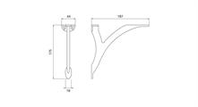 REGGIMENSOLA PER LEGNO 175X187 CROMATO