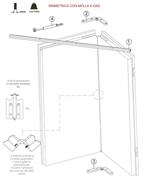 *KIT PER PORTA PIEGHEVOLE SIMMETRICA XL A SPINGERE 825 MM