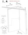 KIT PER PORTA PIEGHEVOLE SIMMETRICA XL A SPINGERE 1000 MM