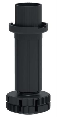 PIEDINO IN ABS H.8cm NERO
