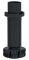PIEDINO IN ABS H.8cm NERO