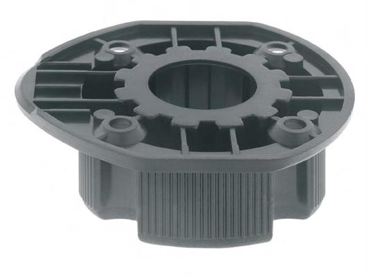ATTACCO PER PIEDINO IN ABS H.5 A VITI CIL. NERO