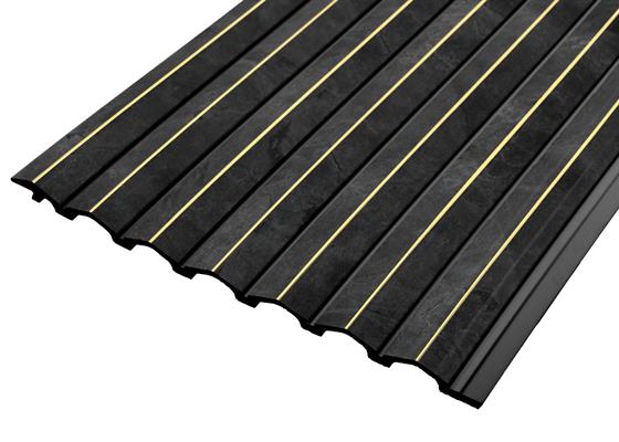 PANNELLO SAPPORO POLIS. 2650x240mmEFFETTO PIETRA E LINEE ORO