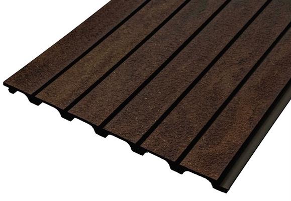 PANNELLO NARA POLIS. 2650x240mm MARRONE SCURO EFFETTO PIETRA