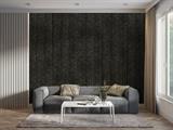 PANNELLO FUKUOKA POLIS.2650x240mm NERO E ORO EFFETTO MARMO