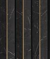 PANNELLO TAKAYAMA POLIS 2650x240 GRIGIO E ORO RIGHE DIAGONAL