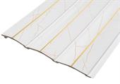 PANNELLO TAKAYAMA POLIS 2650x240 BIANCO E ORO RIGHE DIAGONAL