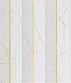 PANNELLO TAKAYAMA POLIS 2650x240 BIANCO E ORO RIGHE DIAGONAL
