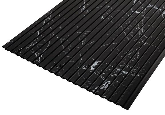 PANNELLO KAWASAKI POLIS 2650x300mm NERO EFFETTO MARMO BIANCO