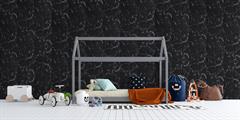 PANNELLO KAWASAKI POLIS 2650x300mm NERO EFFETTO MARMO BIANCO