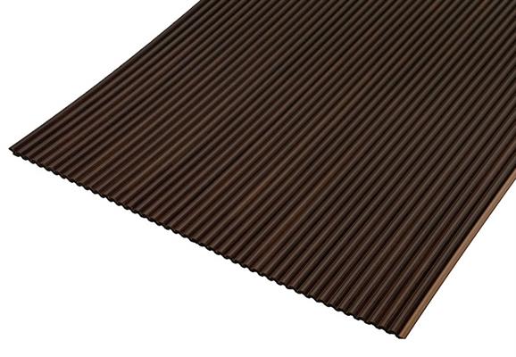 PANNELLO TOKYO IN POLISTIRENE 2650x300mm MARRONE SCURO