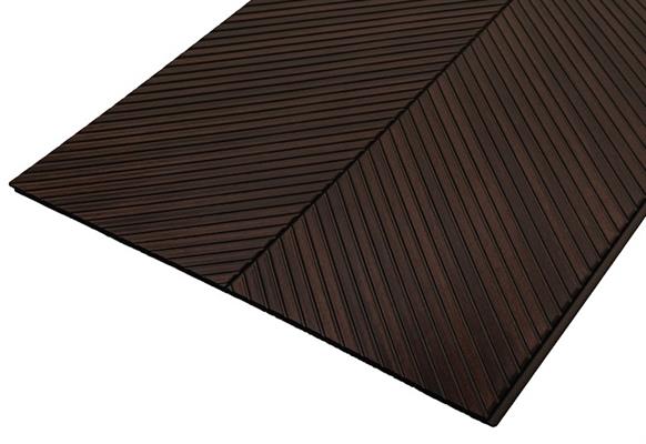 PANNELLO SAKAI IN POLISTIRENE 2650x300mm EFFETTO LEGNO SCURO