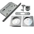 KIT QUADRO CON CHIAVE PER PORTE SCORREVOLI ORO SATINATO