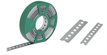 NASTRO FORATO CON FORO TONDO ø7 mm17x0,8 LUNGHEZZA 10 MT