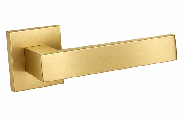 MANIGLIA IN ALLUMINIO CAPRI C/ROS DA 50MM ORO SAT CHIARO