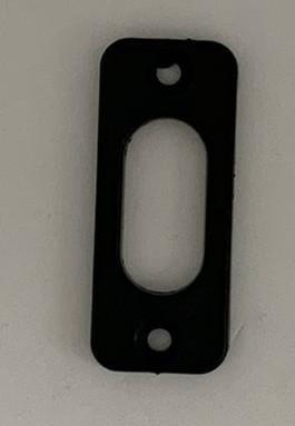 BORCHIA RIBASSATA IN NYLON RAL 9010 PER CILINDRO OVALE