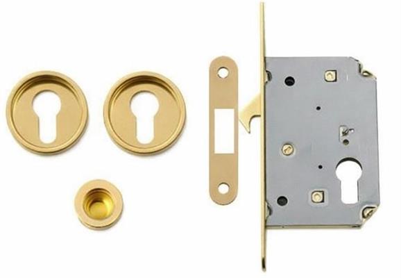 KIT TONDO IN ZAMA P/PORTE SCORR FORO CIL ORO (CIL. INCLUSO)