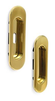 MANIGLIA OVALE IN OTTON CON E SENZA FORO 125*38 NERO