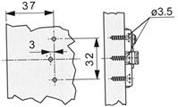 *BASE DI MONTAGGIO H00 NICHELATA