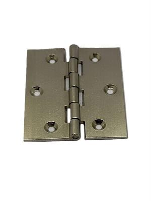 CERNIERA A LIBRO IN OTTONE FRESATO 40X35 NICHELATA