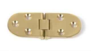 CERNIERA A BISCOTTO IN OTTONE CON FERMO 30X80 ORO
