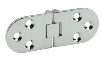 CERNIERA A BISCOTTO IN OTTONE CON FERMO 30X80 CROMO