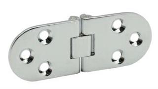 CERNIERA A BISCOTTO IN OTTONE CON FERMO 30X80 CROMO