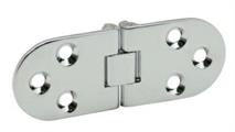 CERNIERA A BISCOTTO IN OTTONE CON FERMO 30X80 CROMO