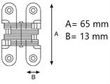 CERNIERE INVISIBILI 65X13 BRONZATA