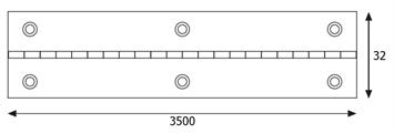 CERNIERA A METRAGGIO 32x0,7x3,5mt BRONZATA