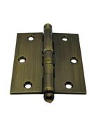CERNIERA IN OTTONE C/POM. 4*3,5 BRONZATA