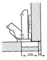 CERNIERA 170ø SOFT-CLOSE C/00 S/35 NICHEL.+ BASE REGOLABILE