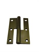 CERNIERA A LIBRO IN OTTONE 100X65 SX BRONZATA