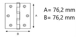 CERNIERA IN FERRO 3X3 BRONZATA
