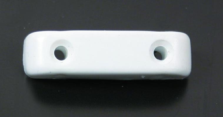FERMAPORTE IN PLASTICA FORATO 7,5X39 BIANCO