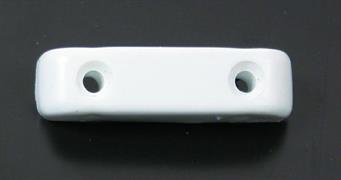 FERMAPORTE IN PLASTICA FORATO 7,5X39 BIANCO