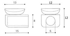 REGGIPIANO IN PLASTICA CON VENTOSA NERO