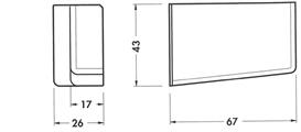 COPERTURA IN PLASTICA DX 67-43 NERA
